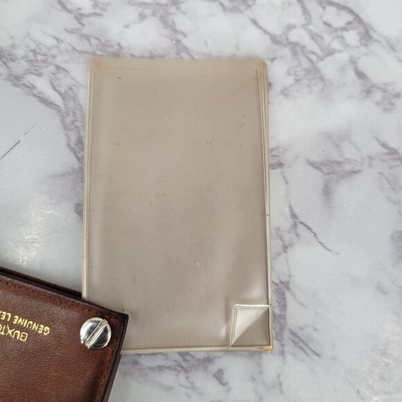 Buxton Brown Leather Card Fan Wallet Buisness Credit Card Holder Vintage - Picture 9 of 11